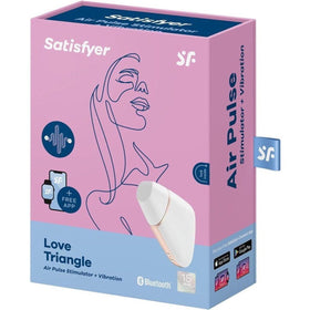 Satisfyer Love Triangle Air Pulse Stimulator + Vibration - White