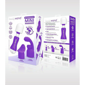 bodywand Rechargeable Mini Massager with Attachments - Purple