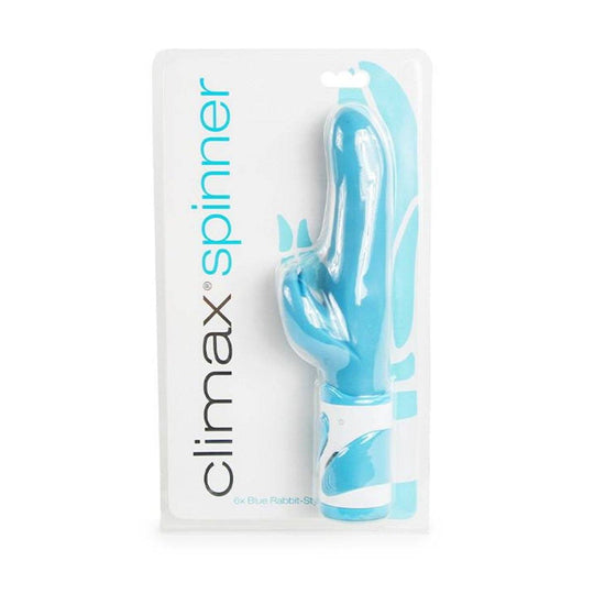 Climax Spinner 6x Rabbit-Style Vibrator - Blue