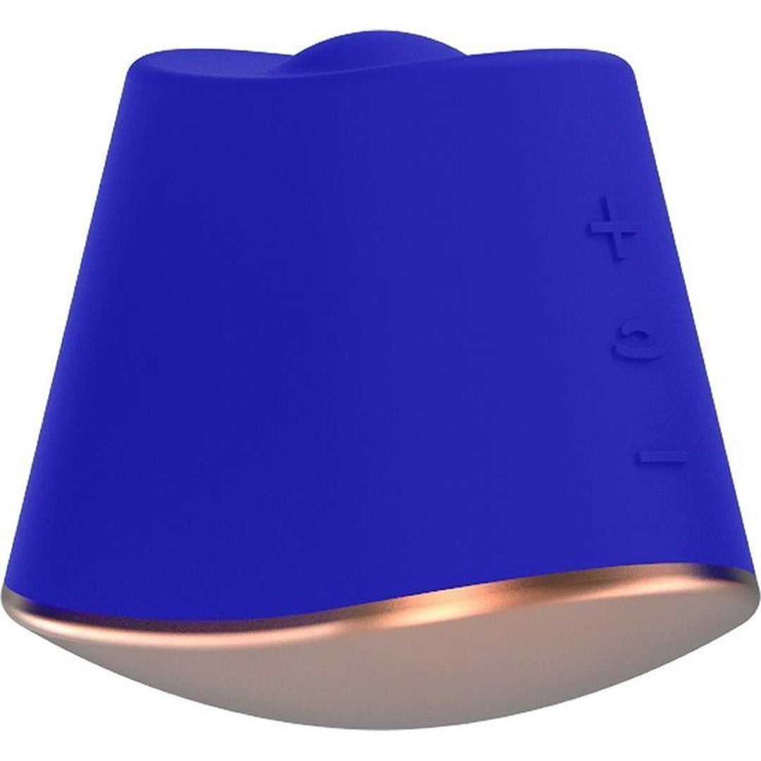 Elegance Dazzling Rotating & Vibrating Clitoral Stimulator - Blue