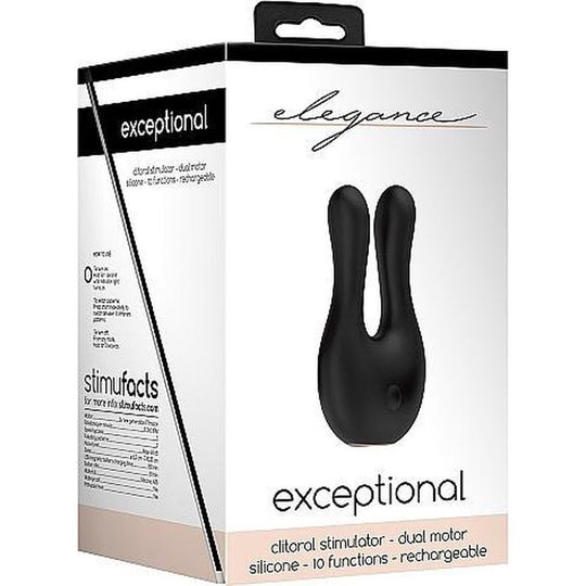 Elegance Exceptional Clitoral Stimulator - Black