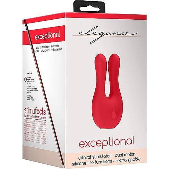 Elegance Exceptional Clitoral Stimulator - Red