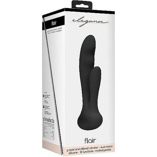 Elegance Flair G-Spot and Clitoral Vibrator - Black