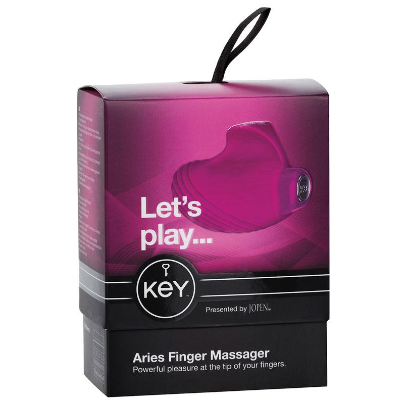 KEY by Jopen Aries Finger Massager - Pink