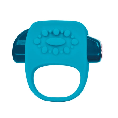 KEY by Jopen Halo Vibrating Cock Ring - Teal