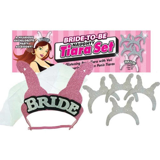 Little Genie Bride-To-Be Naughty Tiara Set