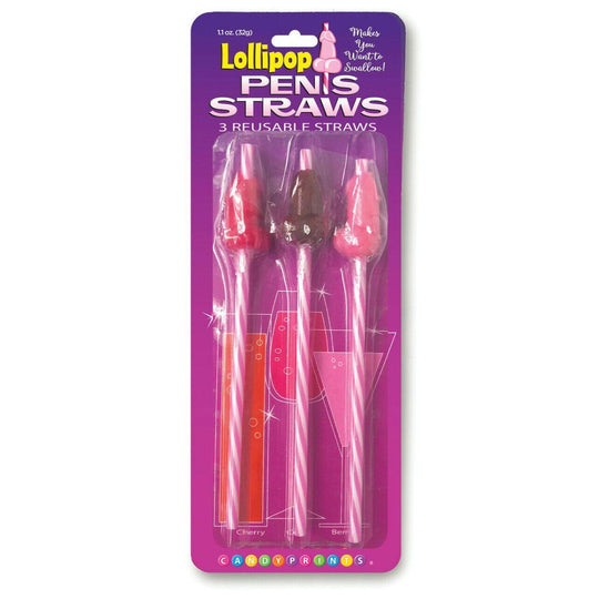 Little Genie Lollipop Penis Straws