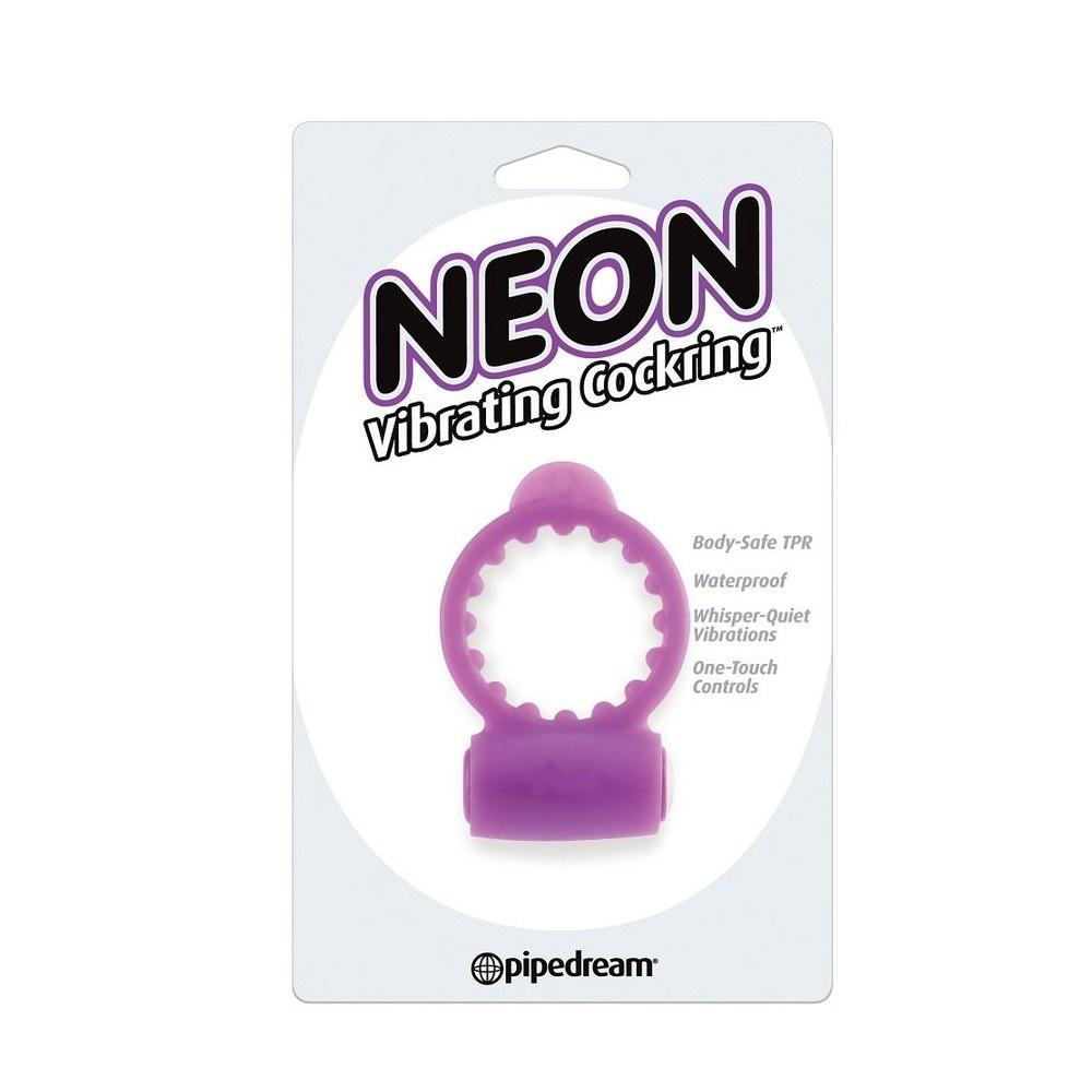 NEON Vibrating Cockring - Purple
