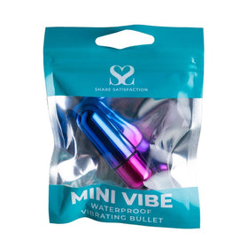 Share Satisfaction MINI VIBE Waterproof Vibrating Bullet - Blue