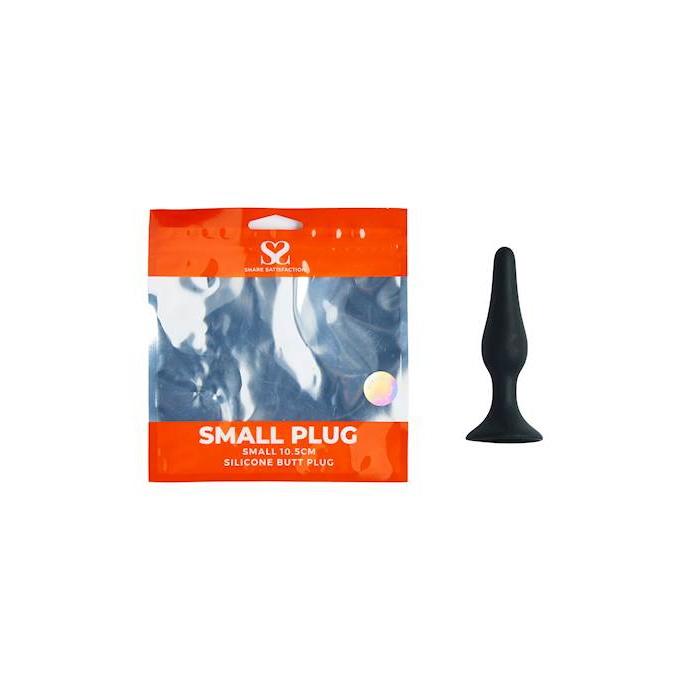 Share Satisfaction SMALL Silicone Butt Plug - Black