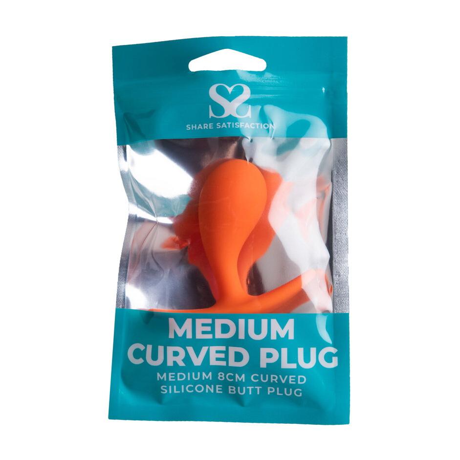 Share Satisfaction MEDIUM Curved Plug - Orange