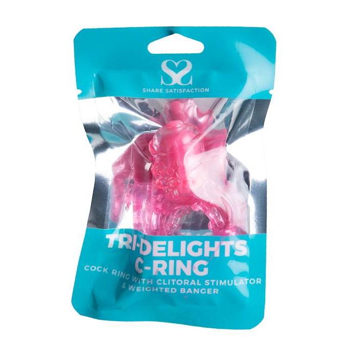 Share Satisfaction Tri-Delights C-Ring - Pink