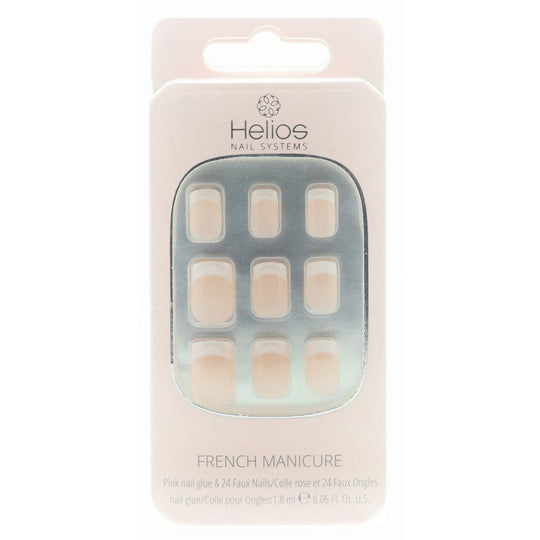 Helios Nail Systems FRENCH MANICURE Artificial Nails 24 pcs. - Medium Pink