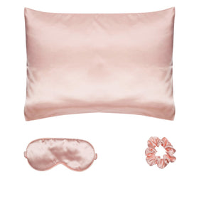 Cala Beauty Reset Satin Sleep Collection 3 Piece Set - Pink
