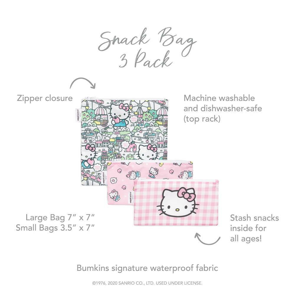 Bumkins Snack Bag Combo 3pk - Sanrio Hello Kitty