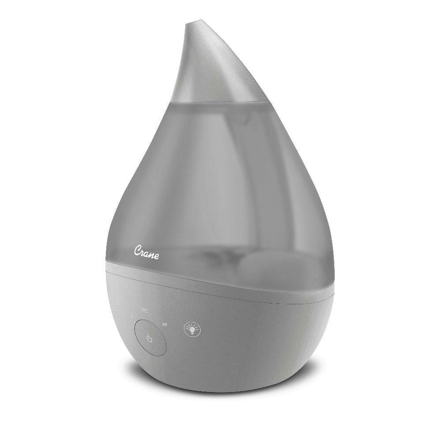 Crane 4in1 Top Fill Drop Humidifier with Sound Machine - Grey