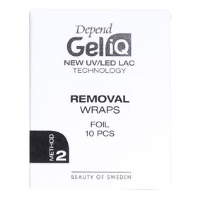 Depend Gel iQ Removal Wraps Foil 10pcs