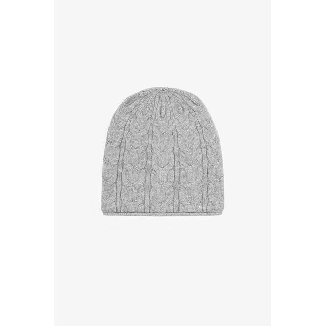 Antler Cable Beanie - Grey