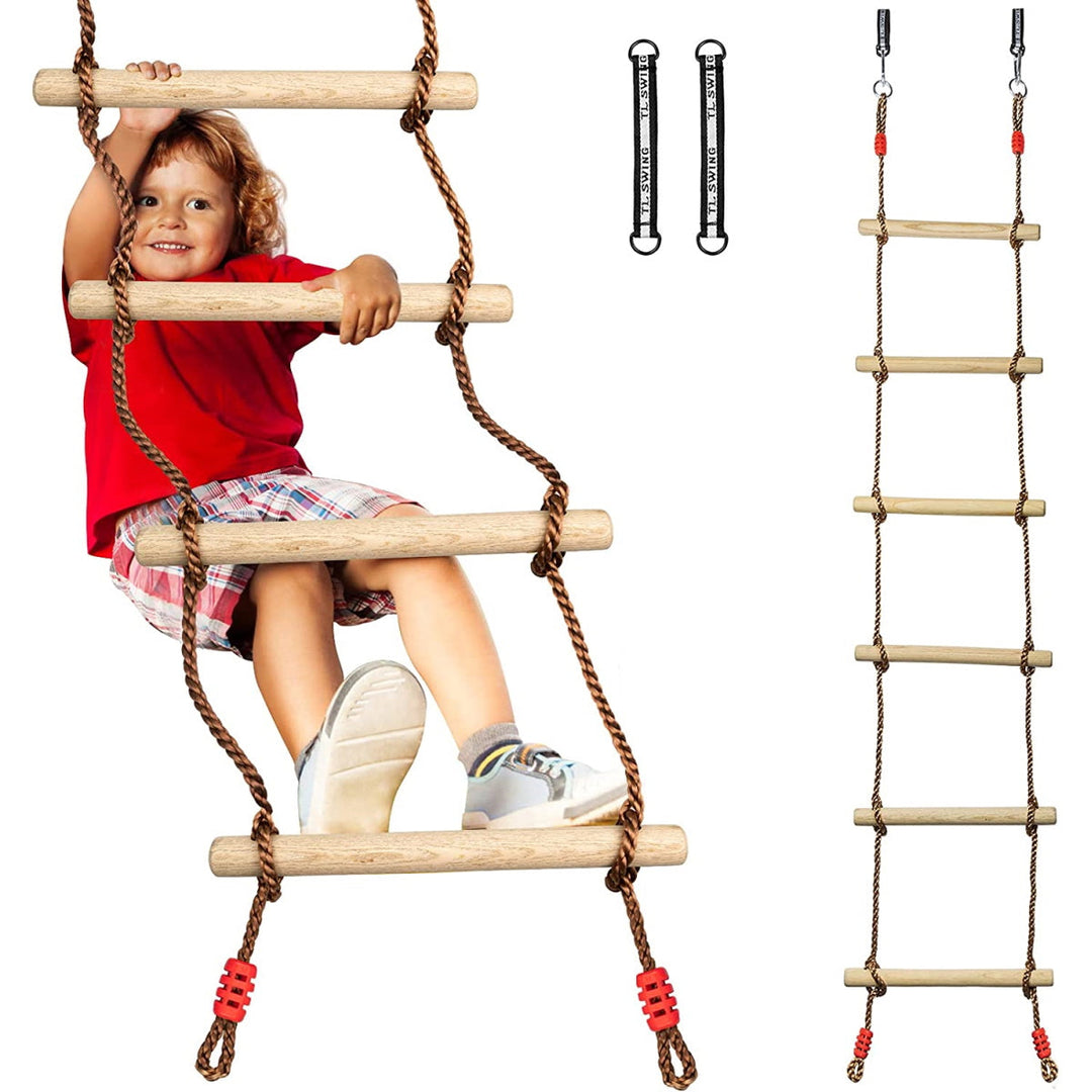 6-Section Climbing Rope Ladder for Kids 200cm