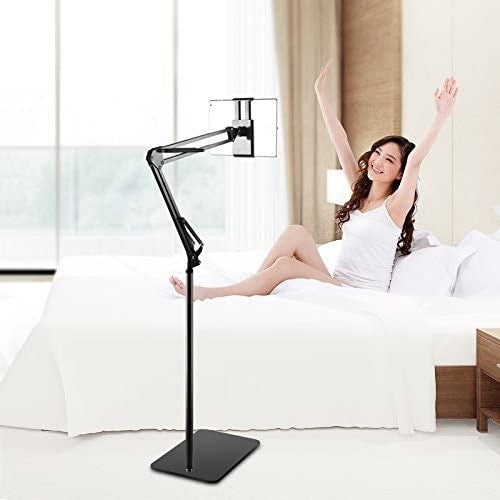 1.35m Adjustable Long Arm Floor Stand for Phone Tablet