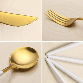 4 pcs. Dual Color Stainless Steel Utensils Set