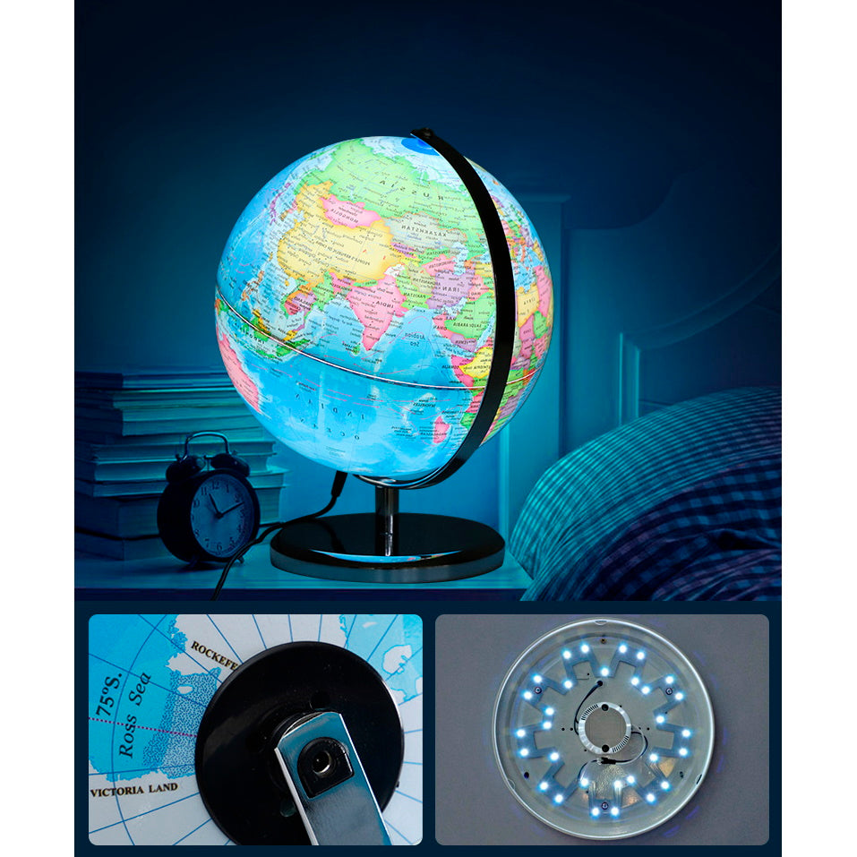 Illuminated World Globe Decor LED Light