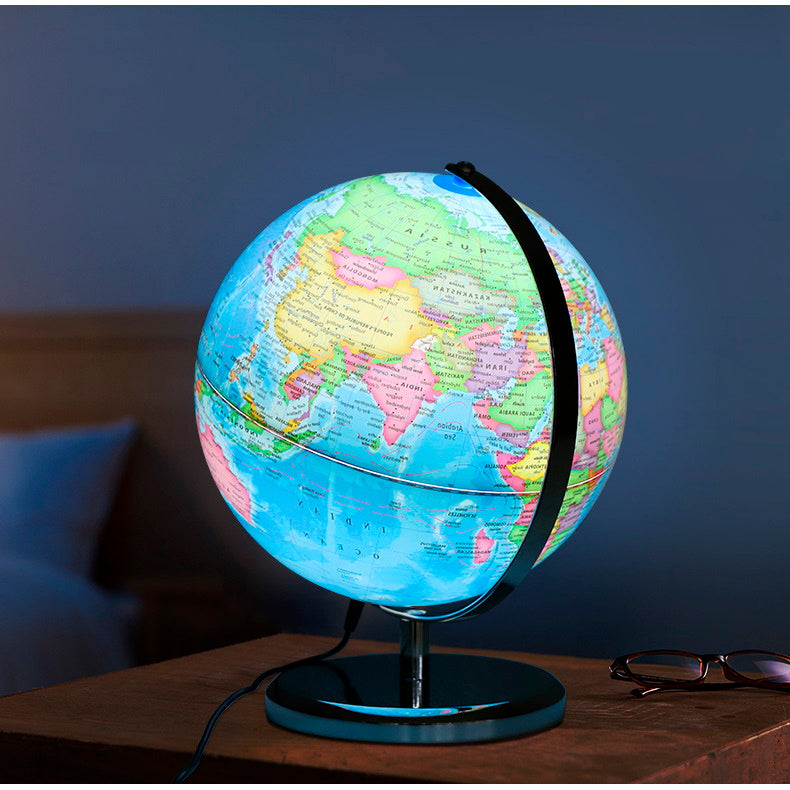 Illuminated World Globe Decor LED Light