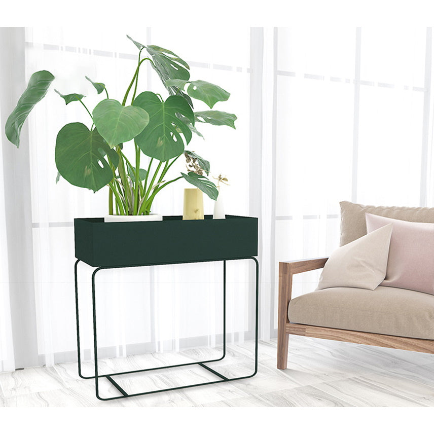 Indoor Metal Tall Rectangle Tray Plant Pot Stand