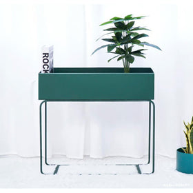 Indoor Metal Tall Rectangle Tray Plant Pot Stand