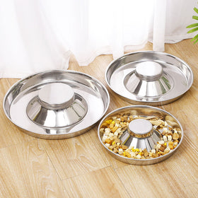 Stainless Steel Slow Feeder Dog Bowls