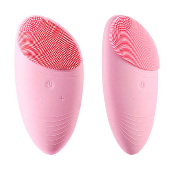 Ultrasonic Silicone Scrubber Facial Cleansing Brush