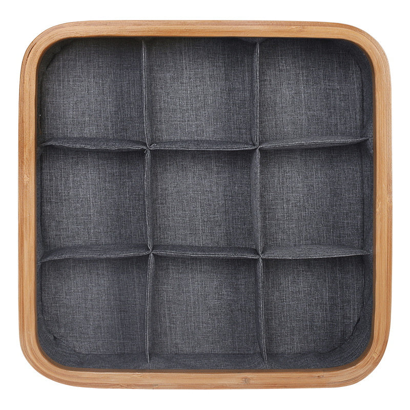 9 Cell Non-Lidded Square Underwear Storage Basket