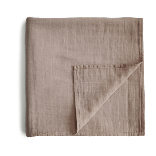 Mushie Swaddle - Pale Taupe