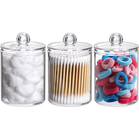 Acrylic Cotton Swab Ball Pad Holder Container