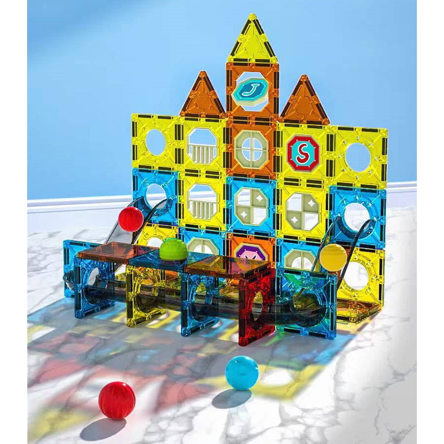 Magnetic Building Blocks Educational STEM Toys - 122 pcs.