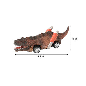 6-pack Pull Back Dinosaur Toys Race Car Set