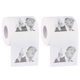 Donald Trump Kiss Prank Funny Joke Toilet Paper - 2 Rolls
