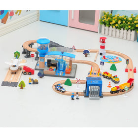 Wooden Train Tracks & Construction Toys - Airport