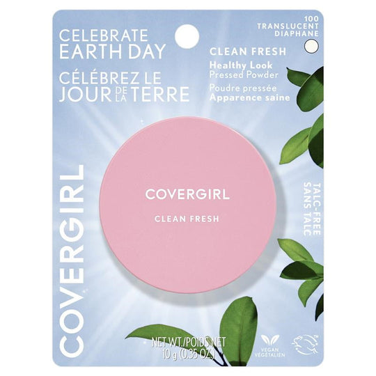 Covergirl CLEAN FRESH Pressed Powder - 100 Translucent (Earth Day)