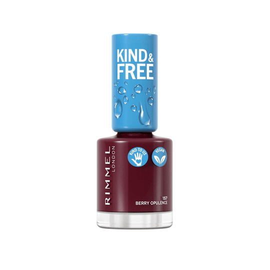 Rimmel London KIND & FREE Plant-Based Nail Polish - 157 Berry Opulence