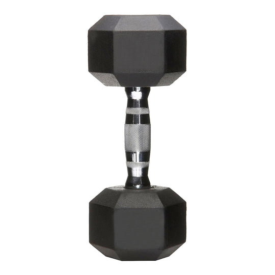Rubber Encased Hex Dumbbell Hand Weight - 2 x 10kg