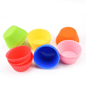 24pc Silicone Cupcake Liners Non-Stick Muffin Molds