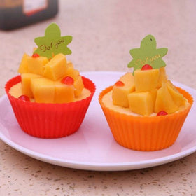 24pc Silicone Cupcake Liners Non-Stick Muffin Molds
