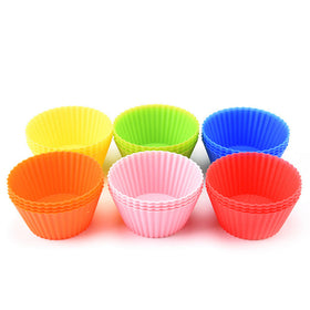 24 pcs. Silicone Cupcake Liners Non-Stick Muffin Molds