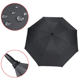 Double Canopy Vent Automatic Open Extra-Large Golf Umbrella
