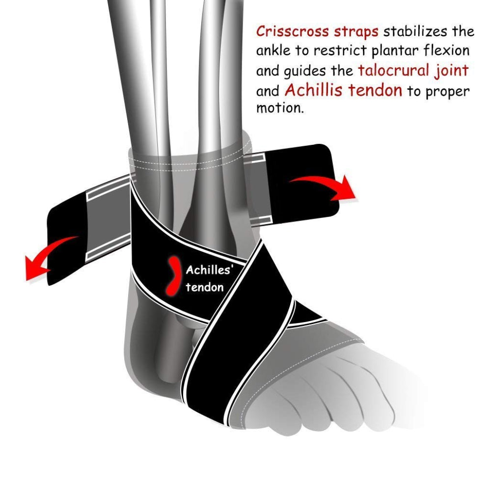 Breathable Nylon Adjustable Ankle Brace