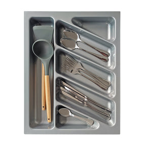 6 Slot Kitchen Cutlery Tray Organizer for Drawer - W45cm