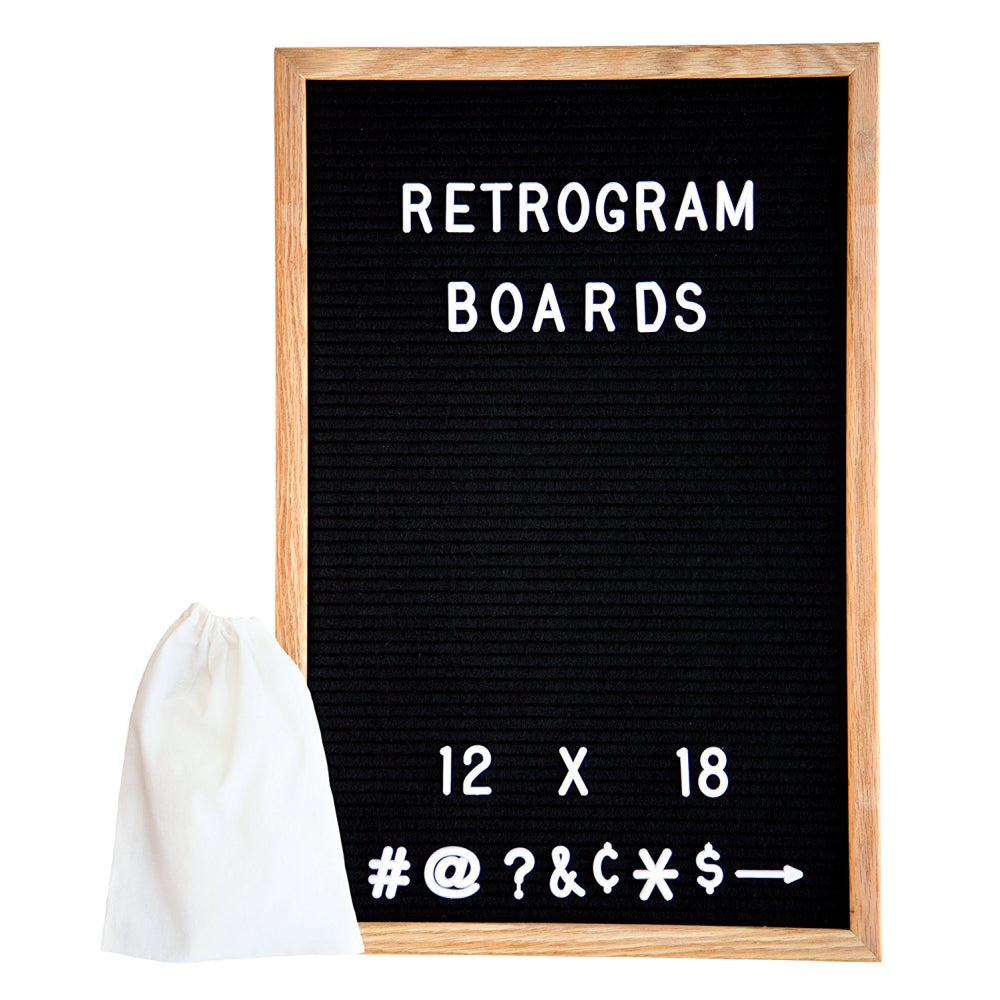 Black Felt Large Letter Boards with 370 Letters Brands