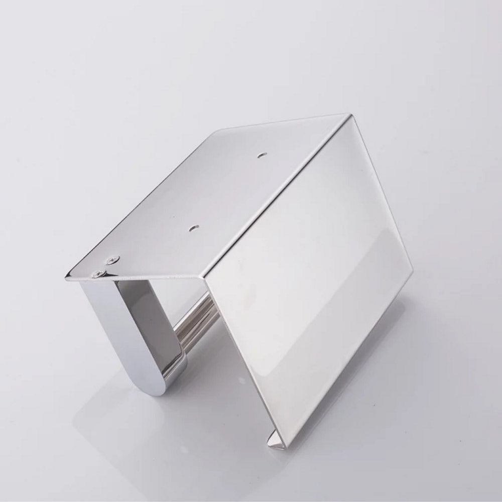 Stainless Steel Toilet Paper Roll Holder with Shelf