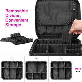 Portable Adjustable Travel Makeup Organizer Case